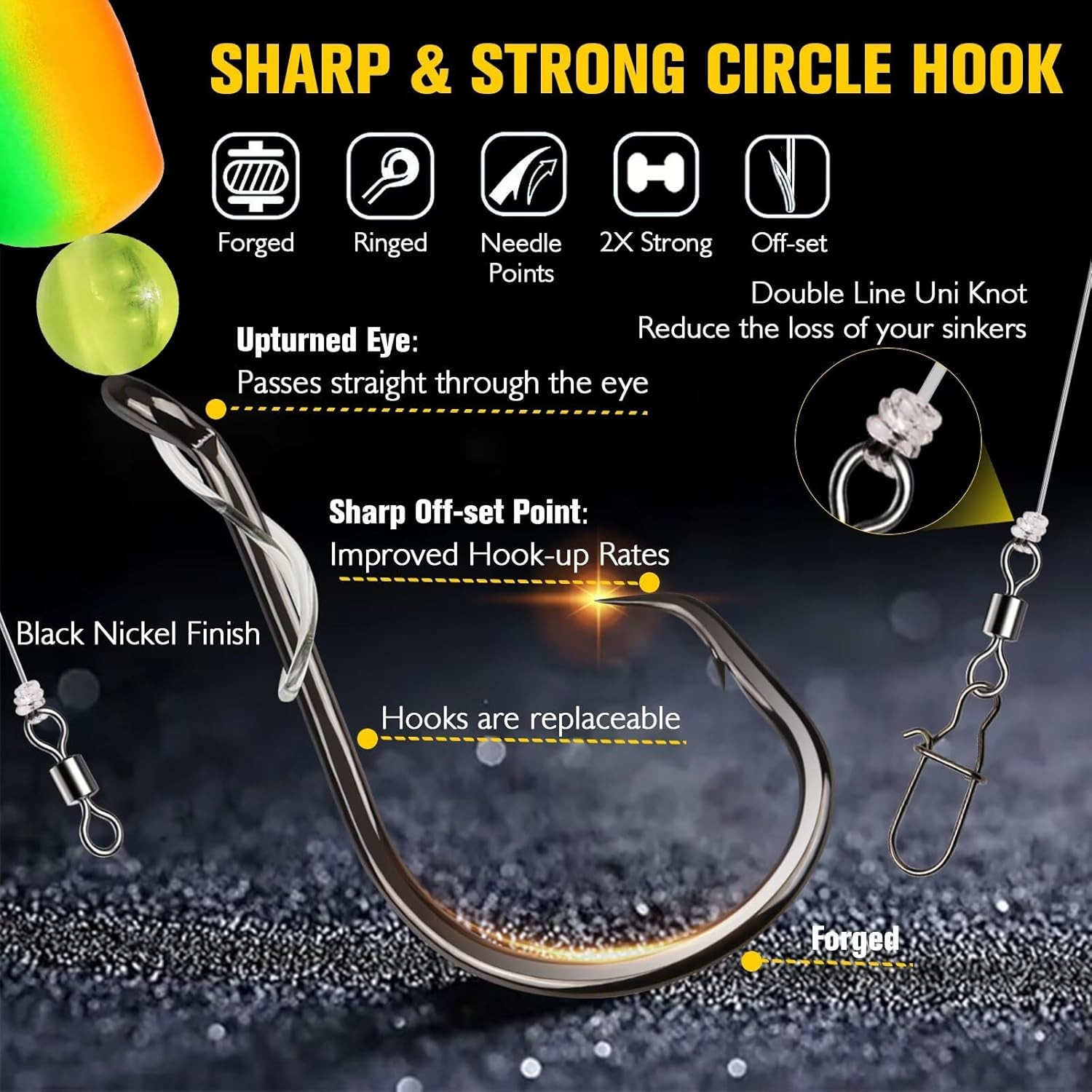 10PCS/4PCS Pompano Rigs for Surf Fishing Unique T-Knot Strong Pre-Rigged Surf Fi