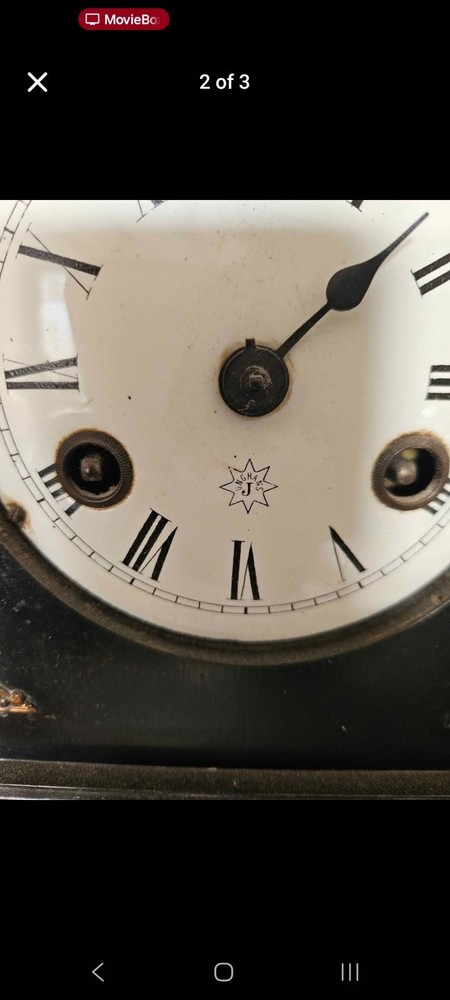 Junghans Antique Mantel Clock German Bracket Clock Working Vintage