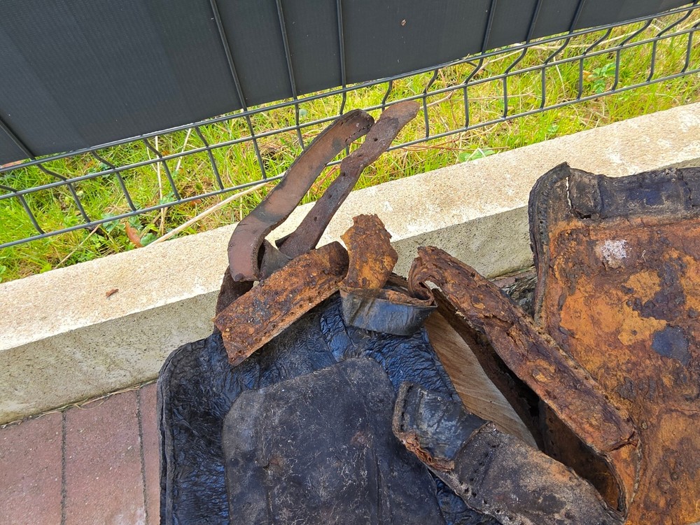 WW2 Accessories from the German bunker relic.
