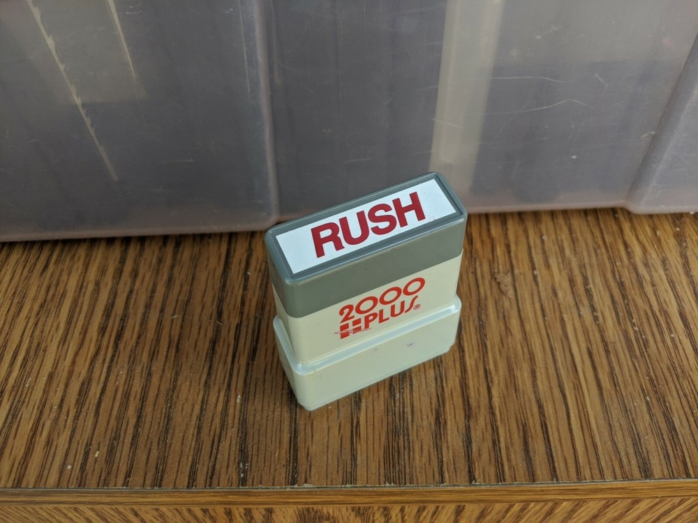 2000 Plus RUSH Office Postage Self-Inking Stamp
