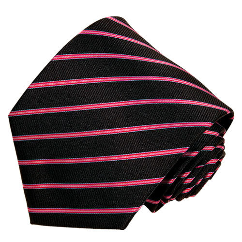 Men's dark navy paisley patterned neck tie