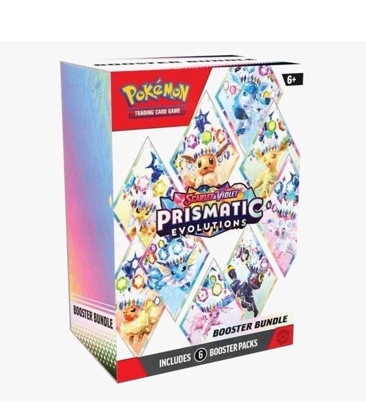 Pokémon TCG Scarlet vs Violet Prismatic Evolution Booster Bundle 6 Booster Pack