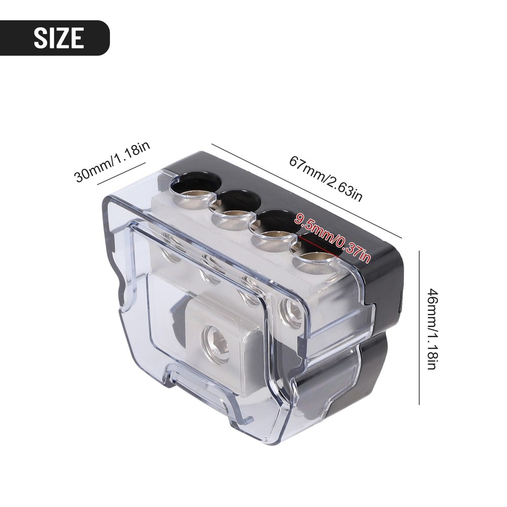 Distribution Junction Box Block-Mini Series Gauge Accessory Replacement New