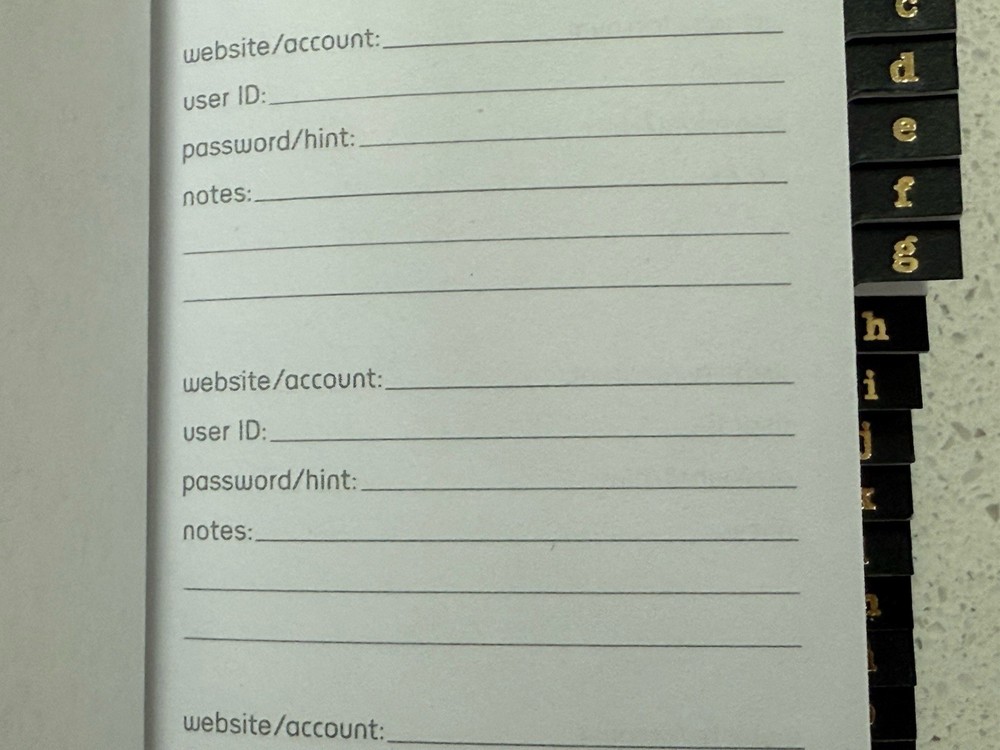 Hallmark Password Keeper (Teal)