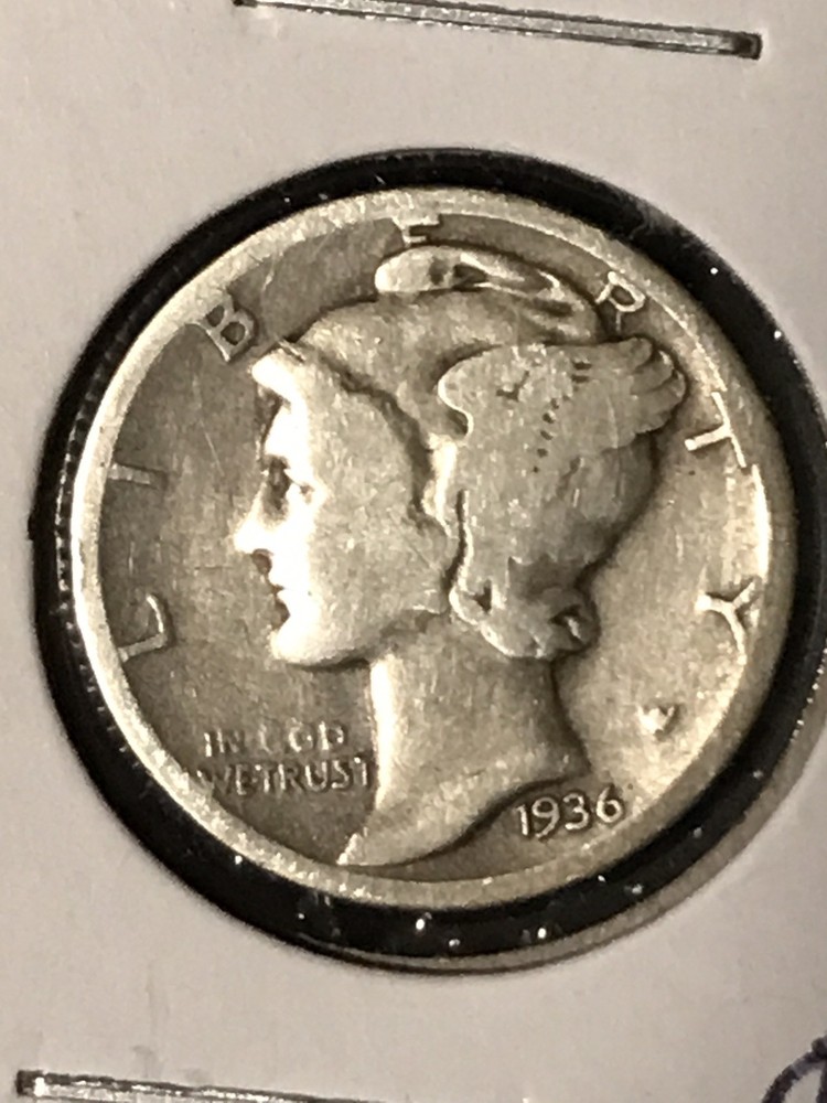 1936 Mercury Dime VG