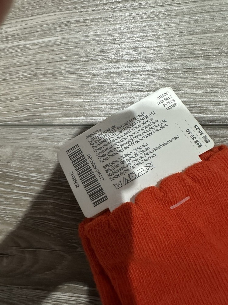 NWT Gymboree Prep Perfect Fall Orange Socks Size M