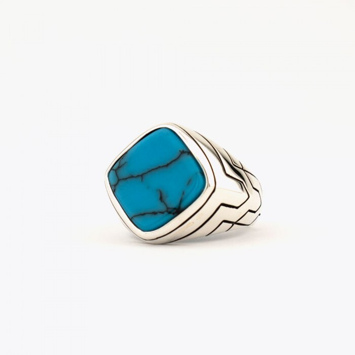Solid 925 Sterling Silver Turquoise Gemstone Handmade Fine Ring For Men