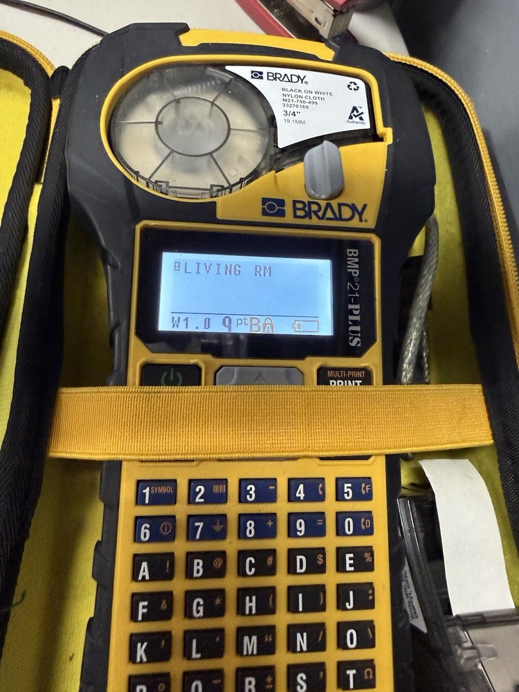 Brady BPM21-Plus Handheld Label Maker W/ Hard Case