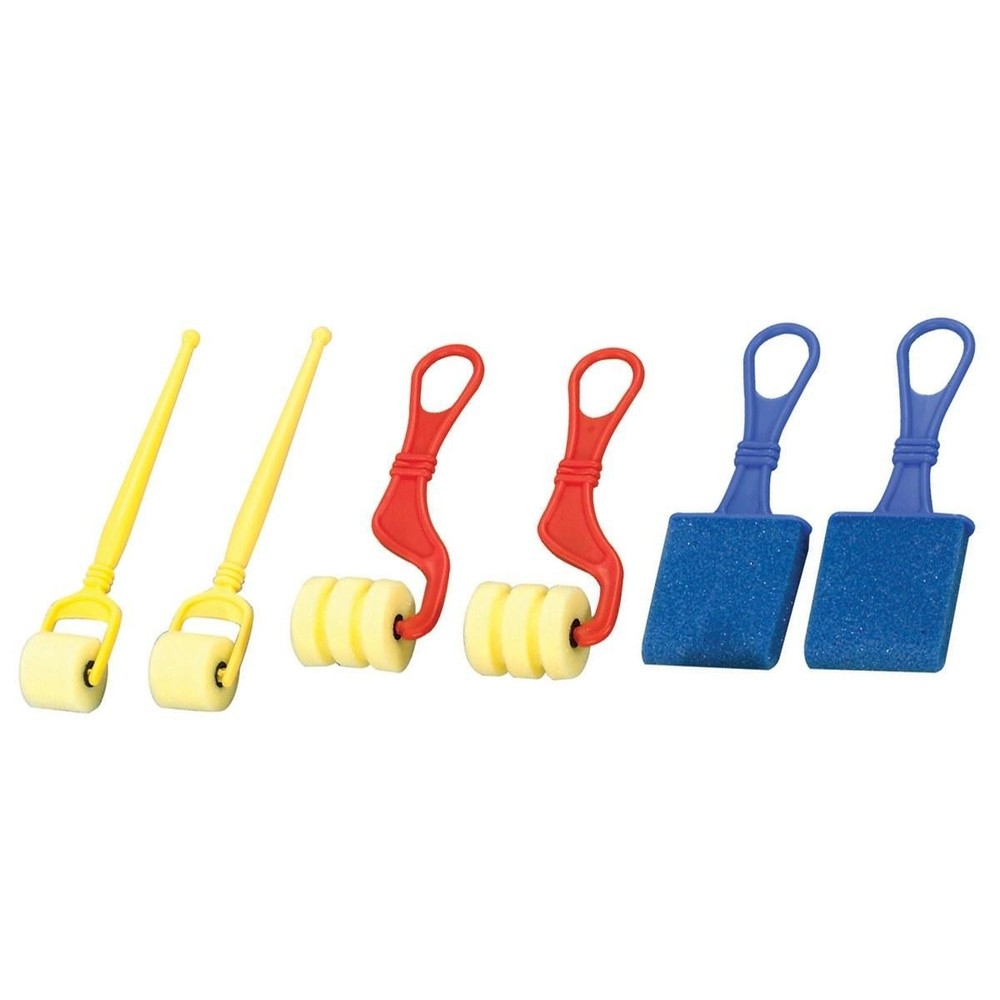 Chenille Kraft Foam Brushes And Roller Set