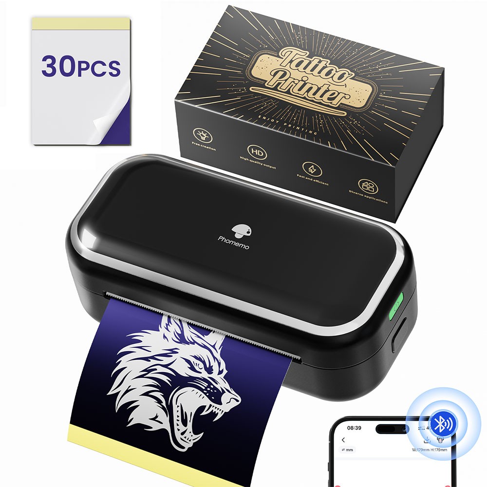 Phomemo TP31 Tattoo Stencil Printer Thermal Tattoo Printer LOT for Beginners