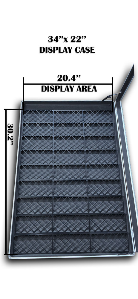 Display Case Card Riser Stands-For 34x22 Vertical/Horizontal Case - 27-33 Risers