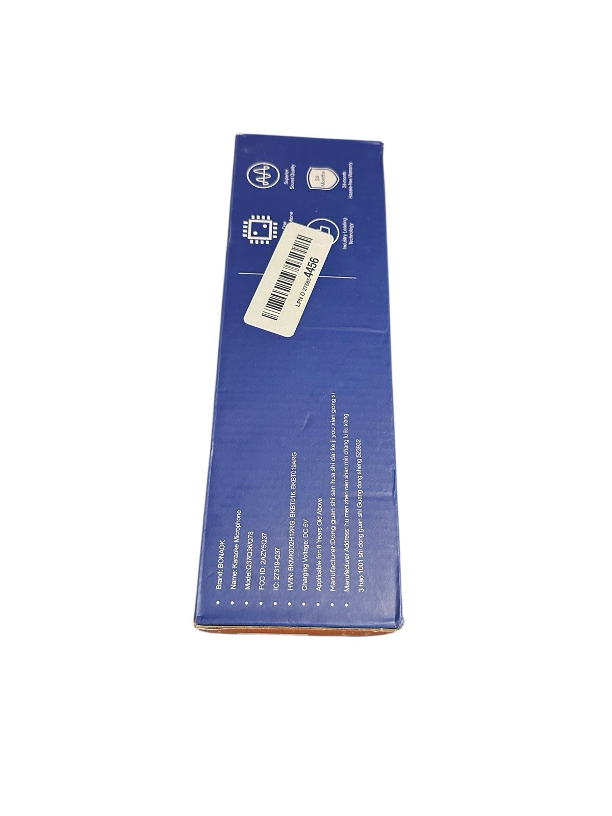 karaoke microphone BONAOK rose gold rechargeable