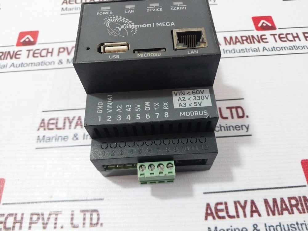 Wattmon WMMEGA MODBUS MEGA DATA LOGGER 8-60V DC 2W