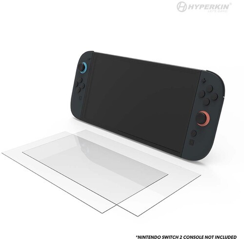 Switch 2 Accessory: Hyperkin Tempered Glass Screen Protector 2 Pack for Nintendo