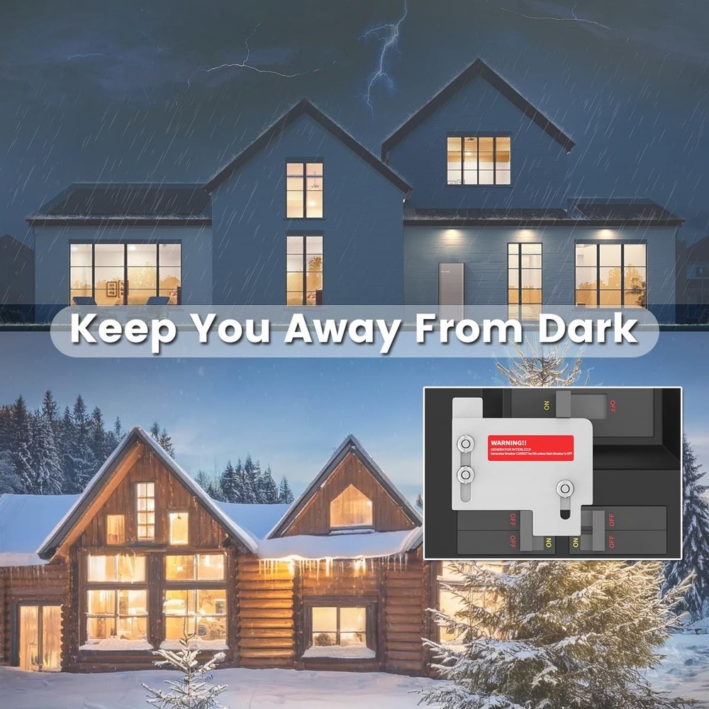 Generator Interlock Kit Compatible with Horizontal Main Cutler Hammer CH Seri...