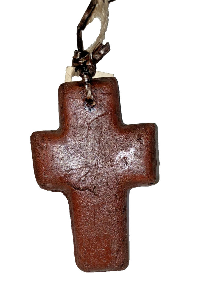 Rustic Textured Cross Handmade 5 ½”
