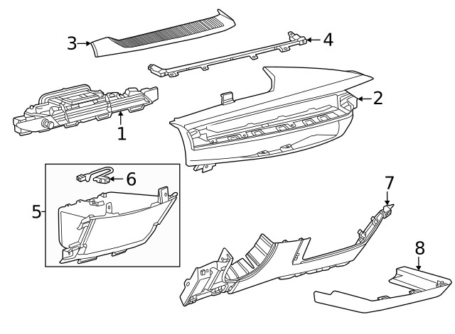 Genuine GM Compartment 85779478