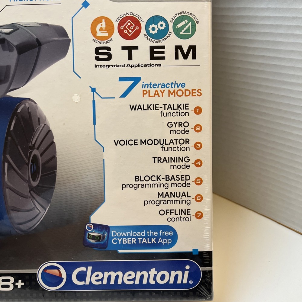 Cyber Talk Robot Programmable Talking Interactive Play Walkie Talkie Bluetooth