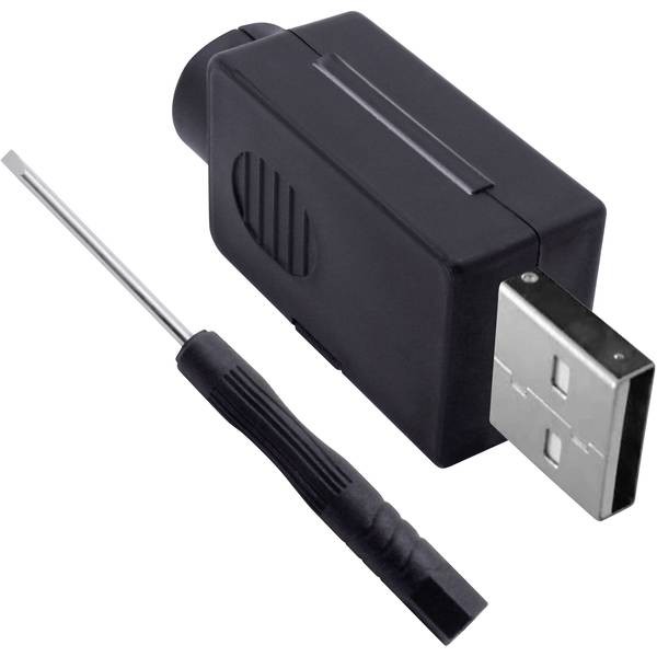 Quadrios 2001C198 USB 2.0 Modular Plug Set, Type A Straight Plug Content