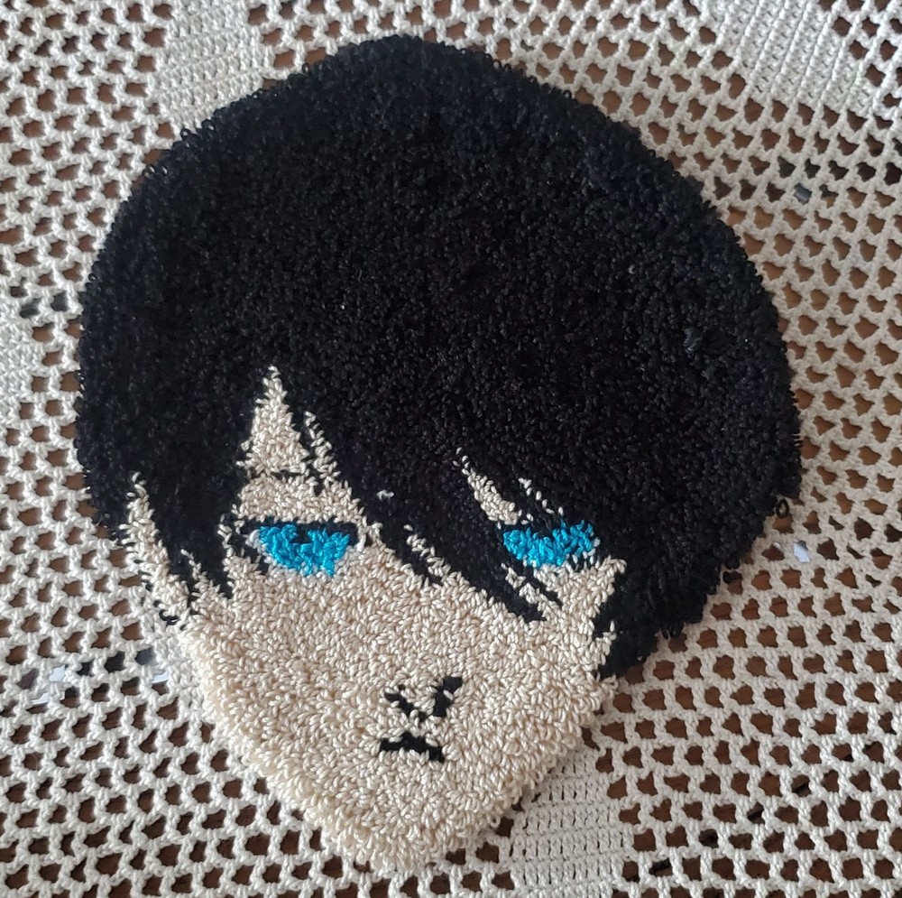 Rin Itoshi Punch Needle Coaster