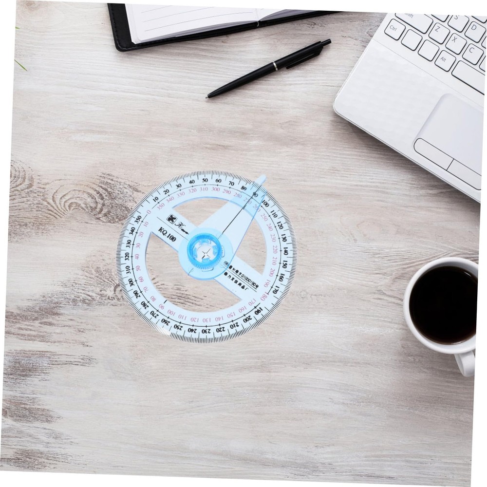 2Pcs Circle Protractor Drafting Tools Protractor Measuring Tool 360-degree Ma...
