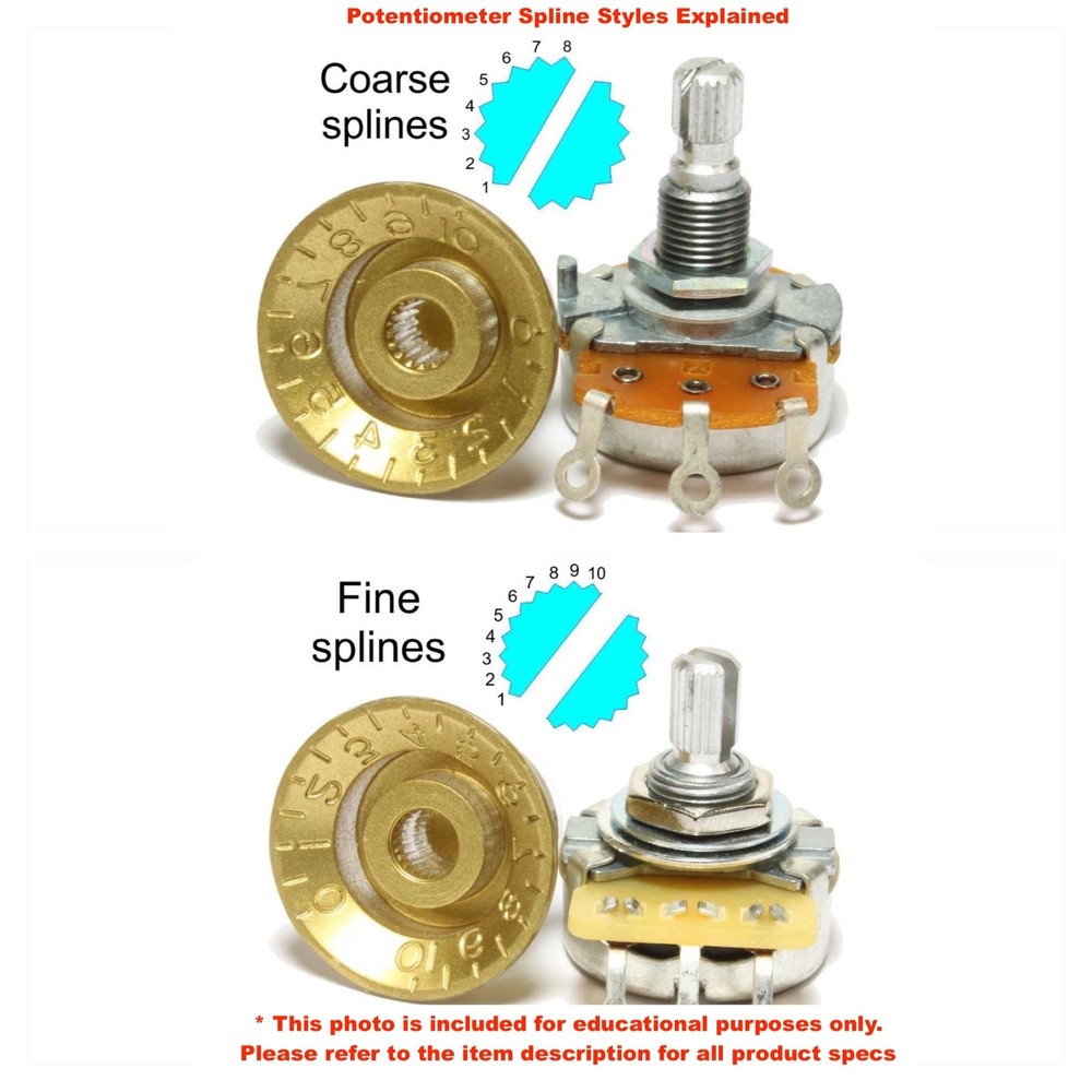 Plastic Top Hat Bell Knobs, For Split-Shaft Pots (2 pcs) - Chocolate Brown