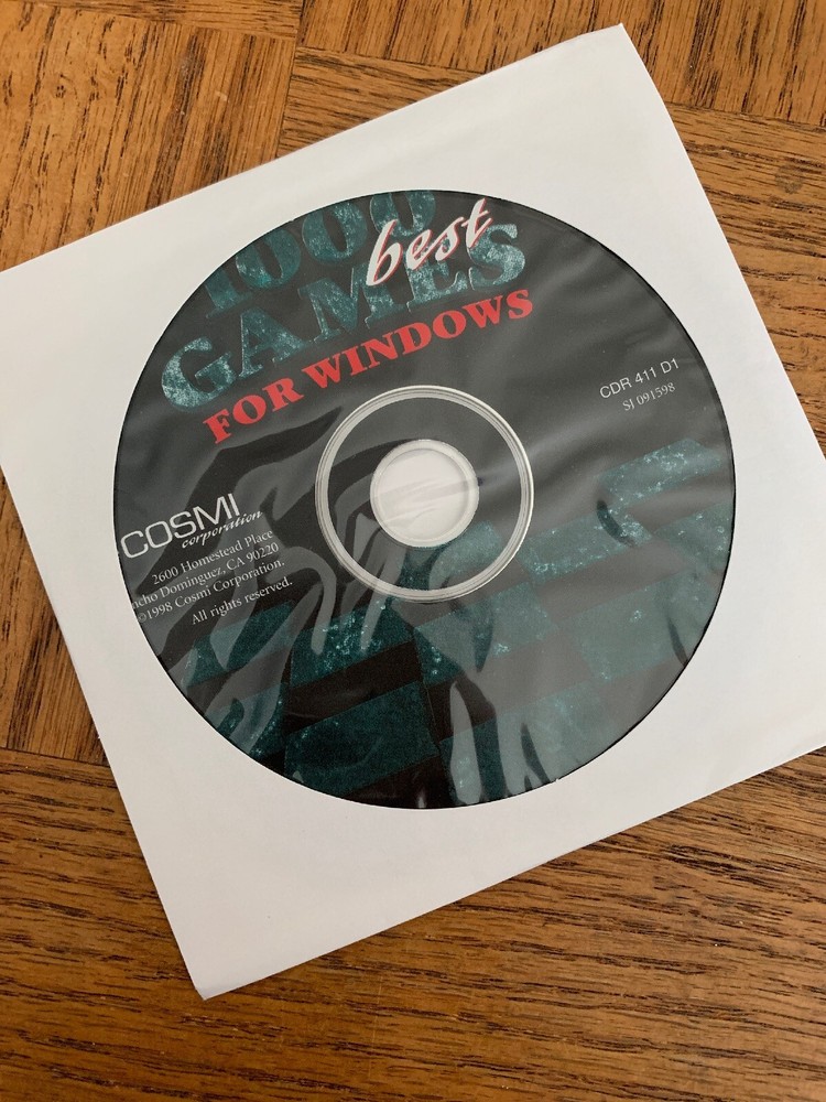 Swift 1000 Best Games For Windows CD Rom Game