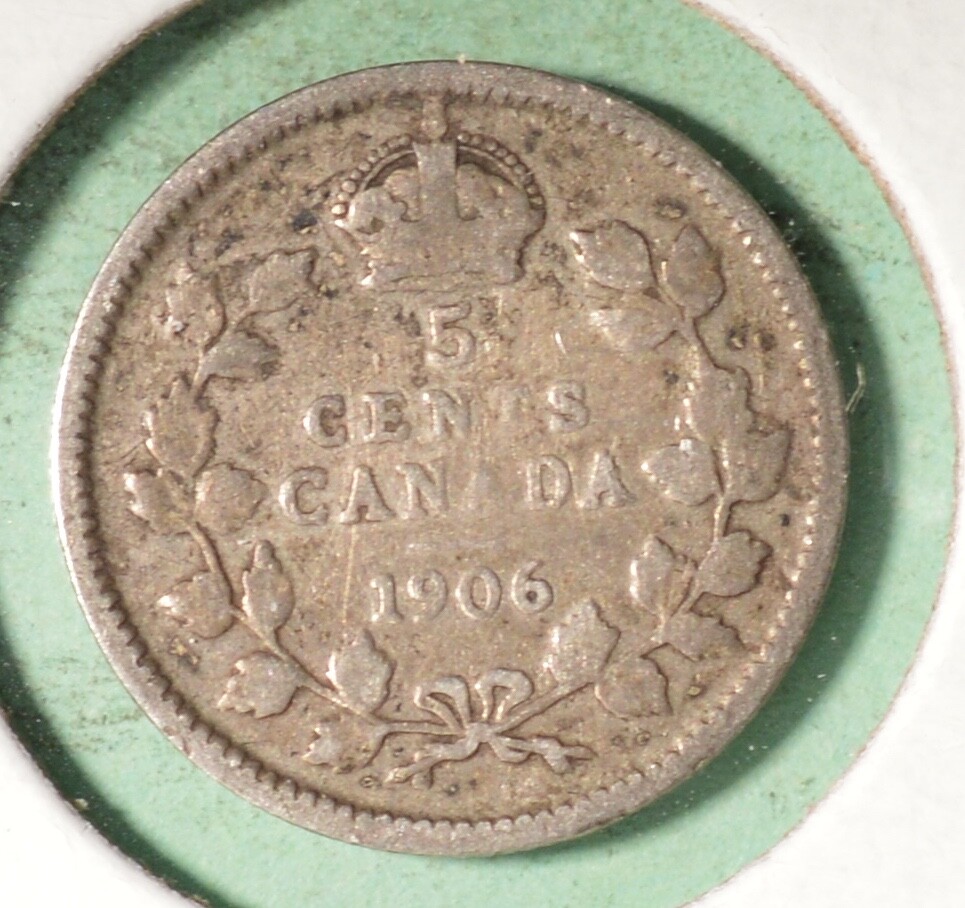 1906  - Canada Silver Five Cents - INV#B-551