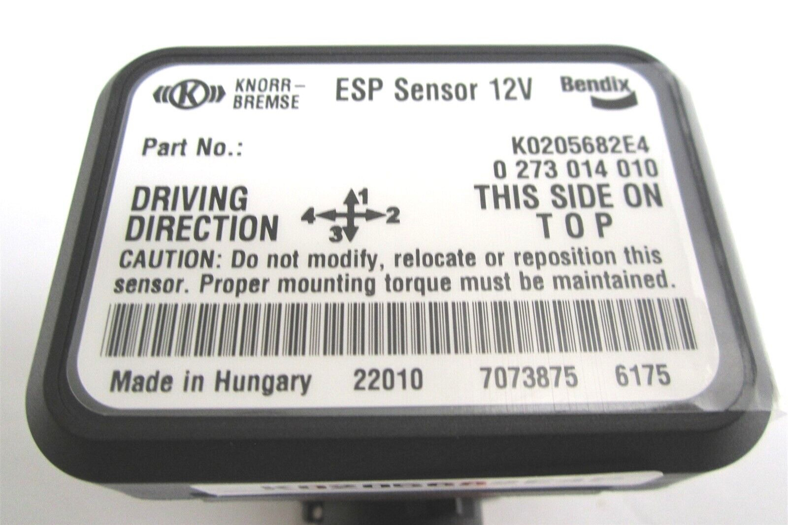 K048055 NEW BENDIX YAW RATE ESP SENSOR YAS-70X K226640 3901193C1 12V K0205682E4P