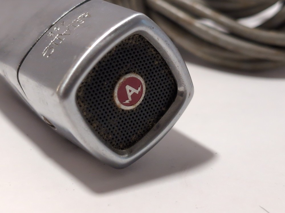 VINTAGE Square ASTATIC 332 HANDHELD MICROPHONE - Untested