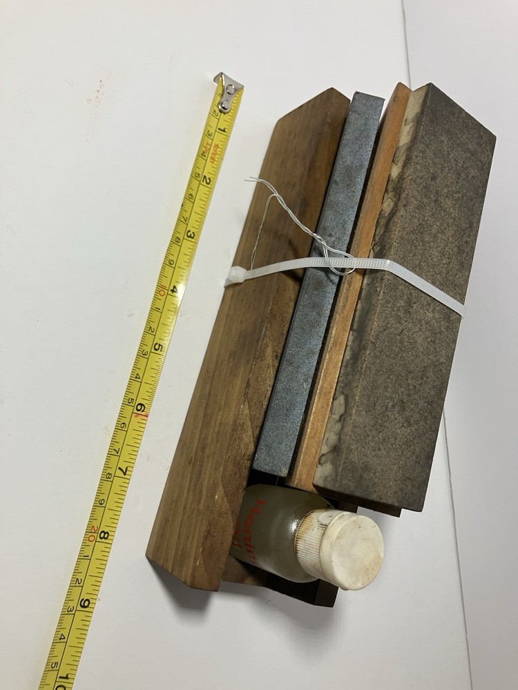 Vintage Knife Sharpening Stones Set