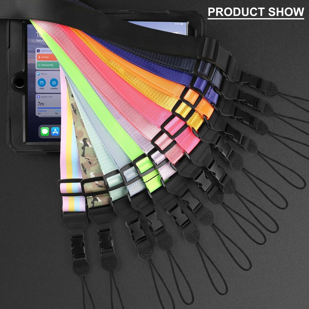 FIEIL 2 Pack Adjustable Shoulder Strap, 2 Black, 2 Pack-black