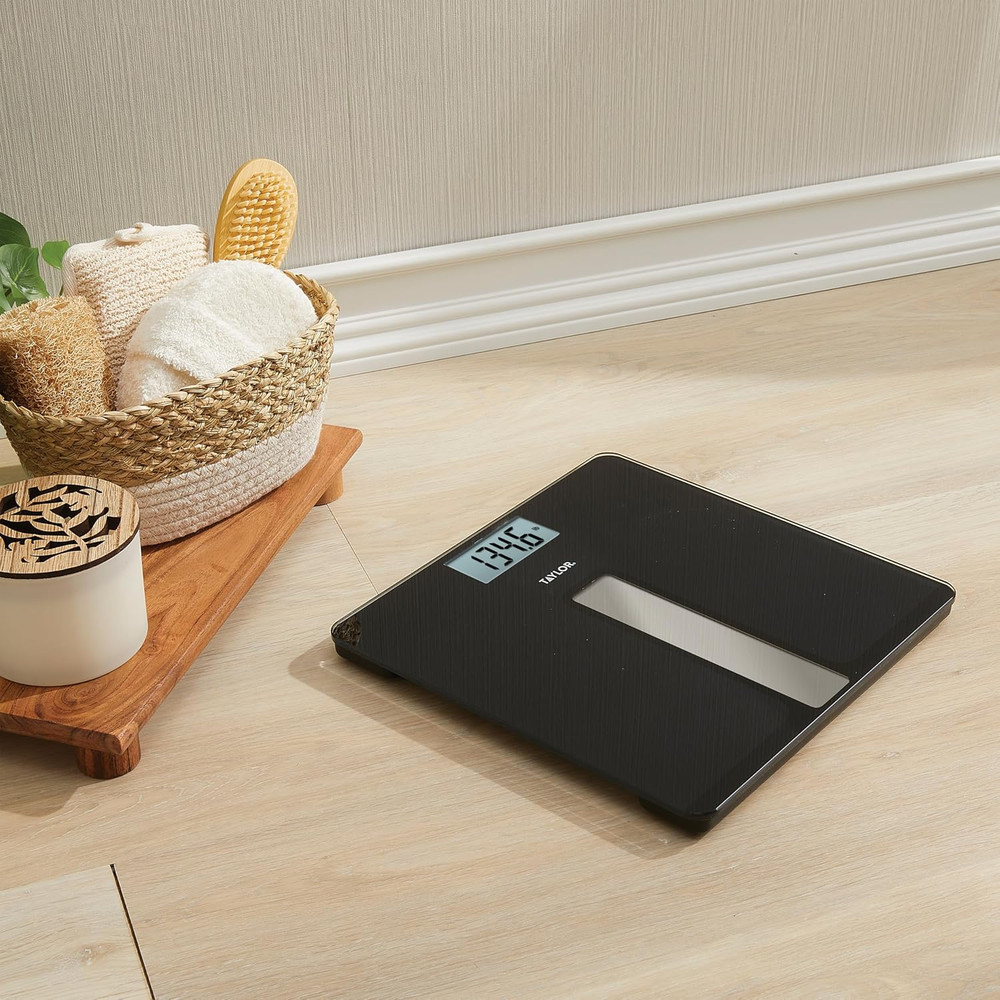 Taylor Light Powered Digital Bath Scale, Large and Durable Platform, Light Power