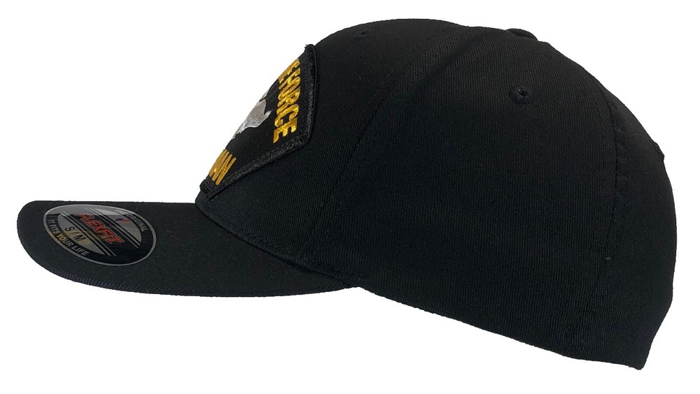 Corpsman Hat FMF War Insignia Black Flexfit (Small/Medium)