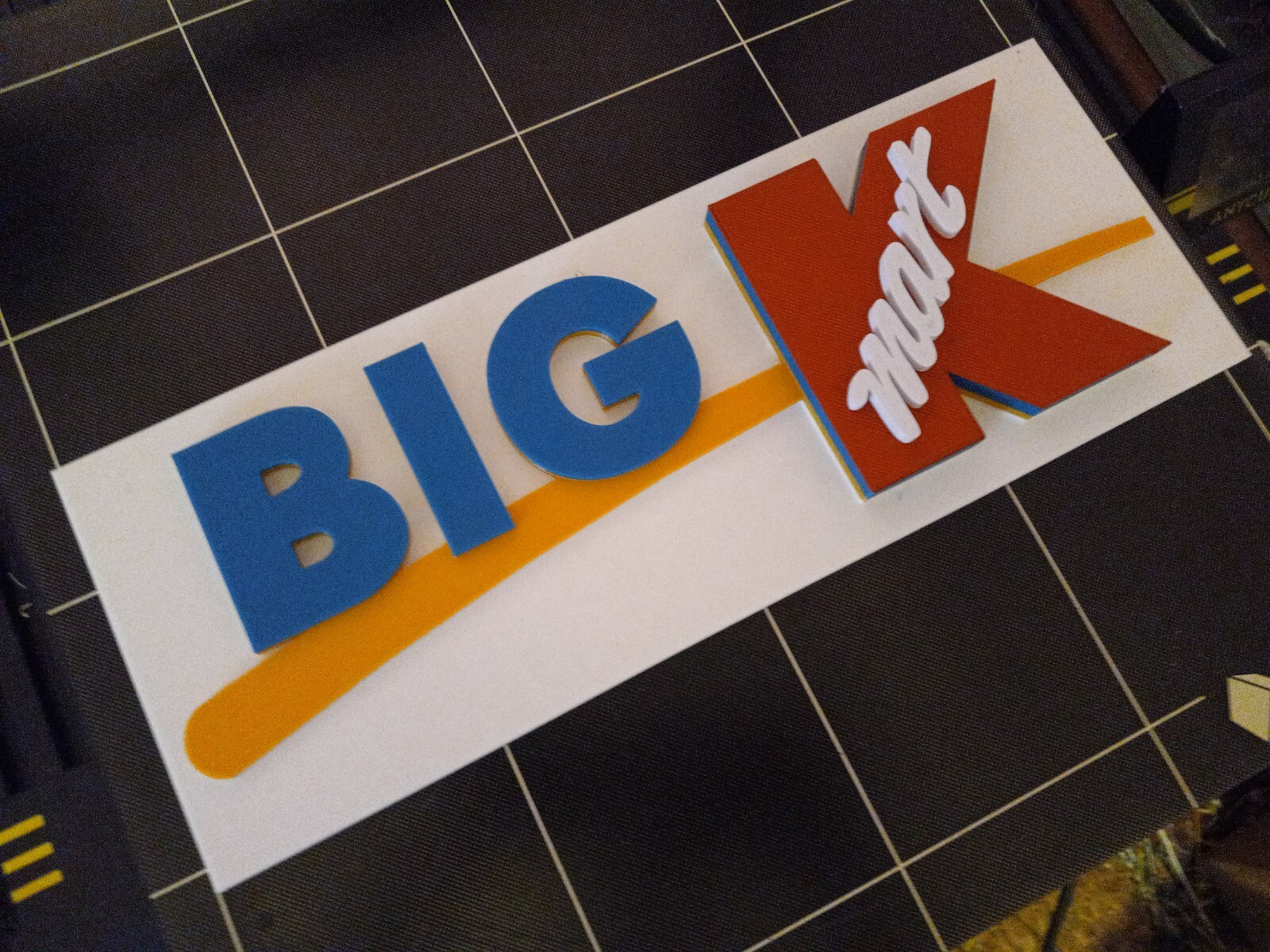 15" Vintage 3D Big K Kmart Sign, 3D printed. 3D reproduction logo 15"×6"×1"