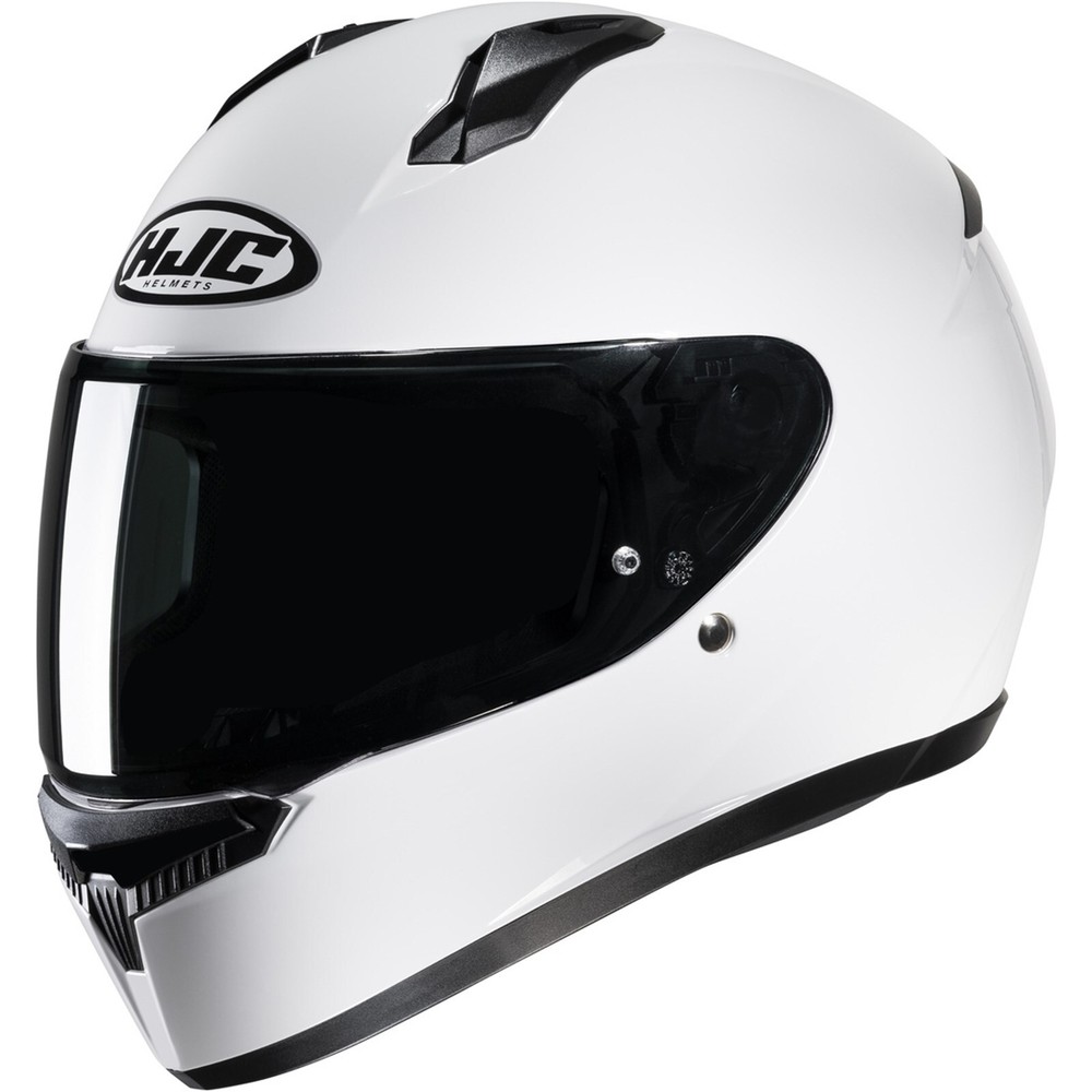 Motorcycle Helmet S - HJC C10 Solid Full Face Helmet - White