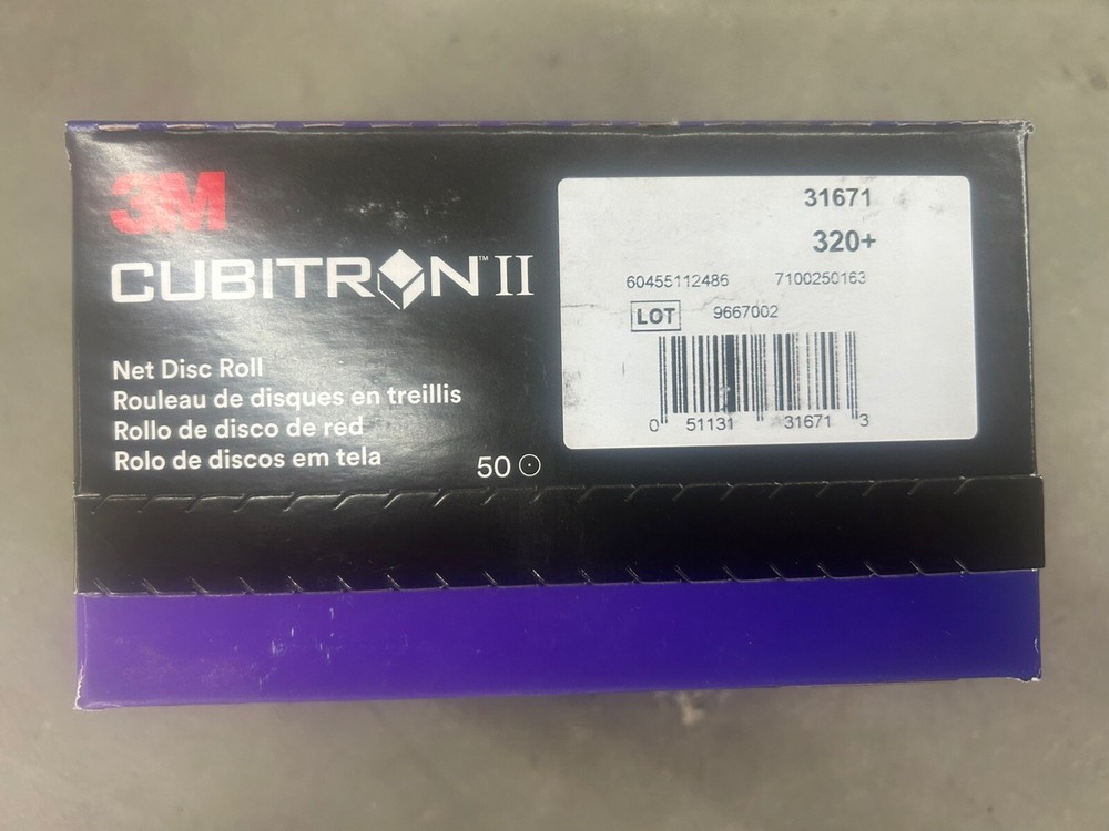 3M Cubitron II Net Disc Roll 31671, 320+, 50 Discs/Roll