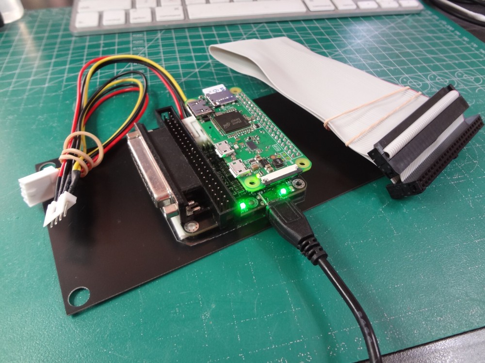 Sampler PiScsi V2.7 - 128gb SD crd Pi Zero 2 W , Floppy Splitter, SCSI cable