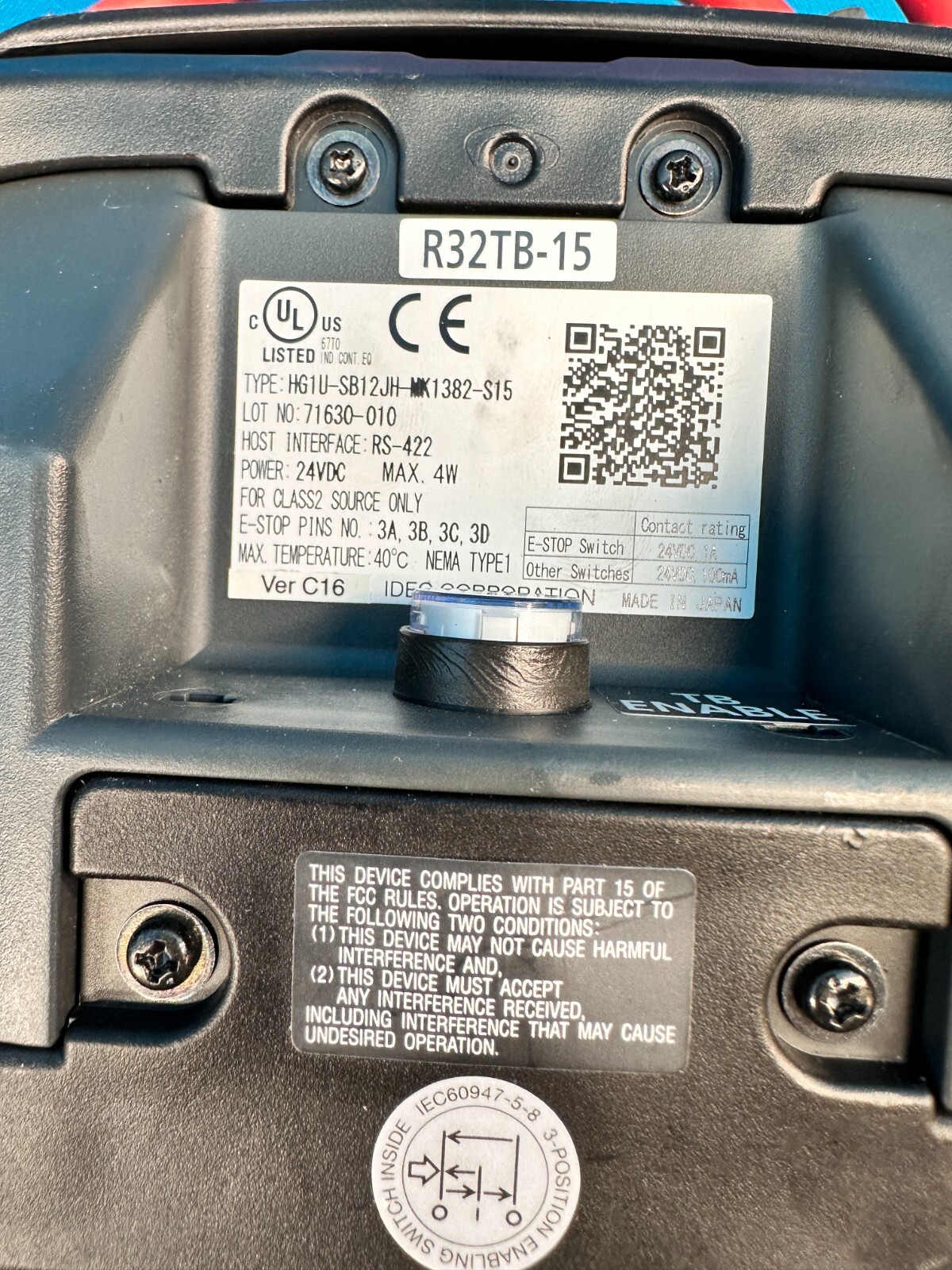 Mitsubishi Robot Control Teach Programmable Robotic Pendant Controller R32TB-15