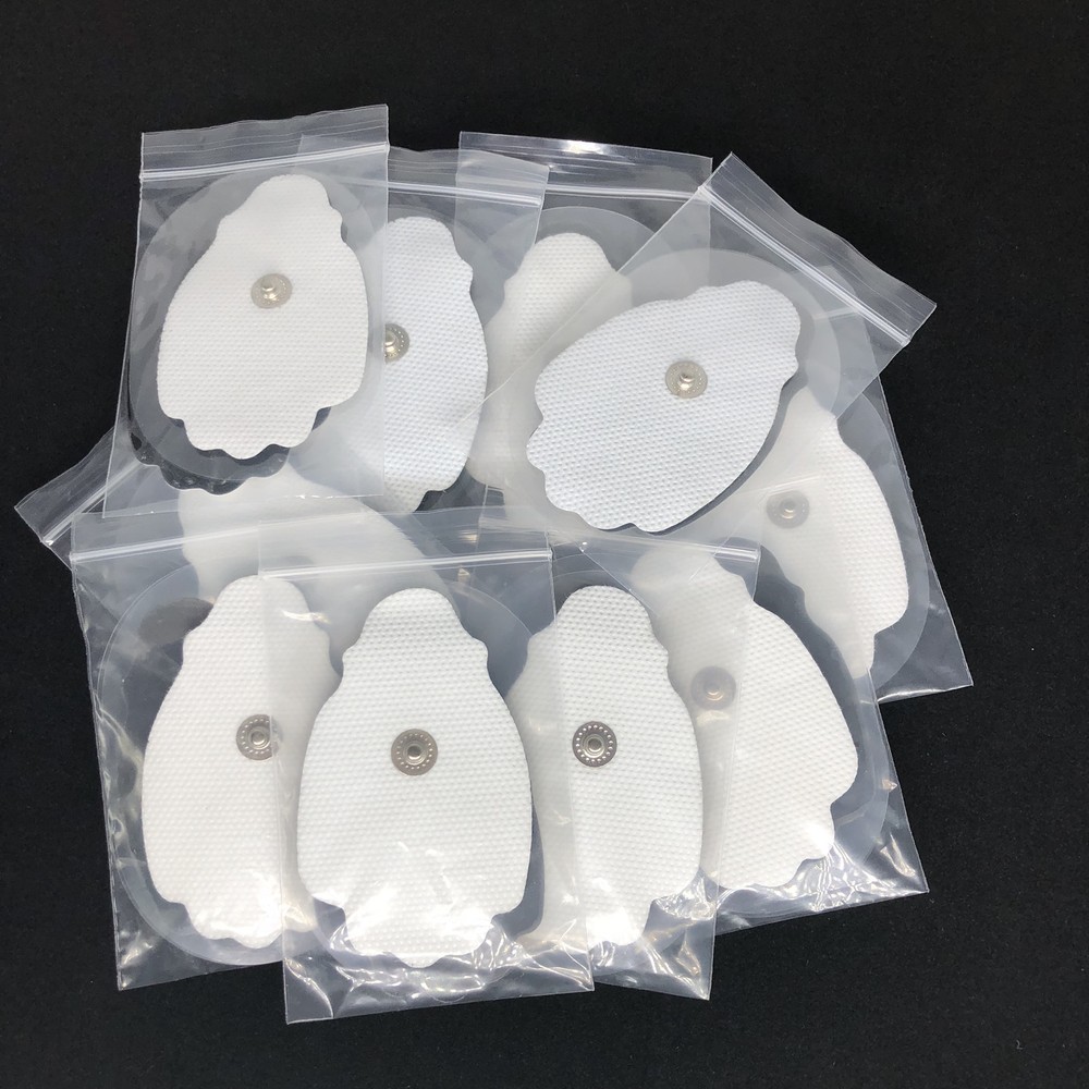 40 Large Snap On Electrode Pads Replacement For Tens Unit Machine Pulse Massager