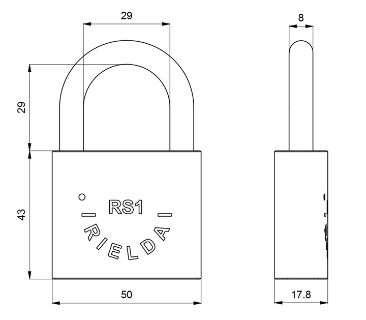 2 X RIELDA Keyed Alike Padlocks Re-programable High Security/W Key Set 3+1