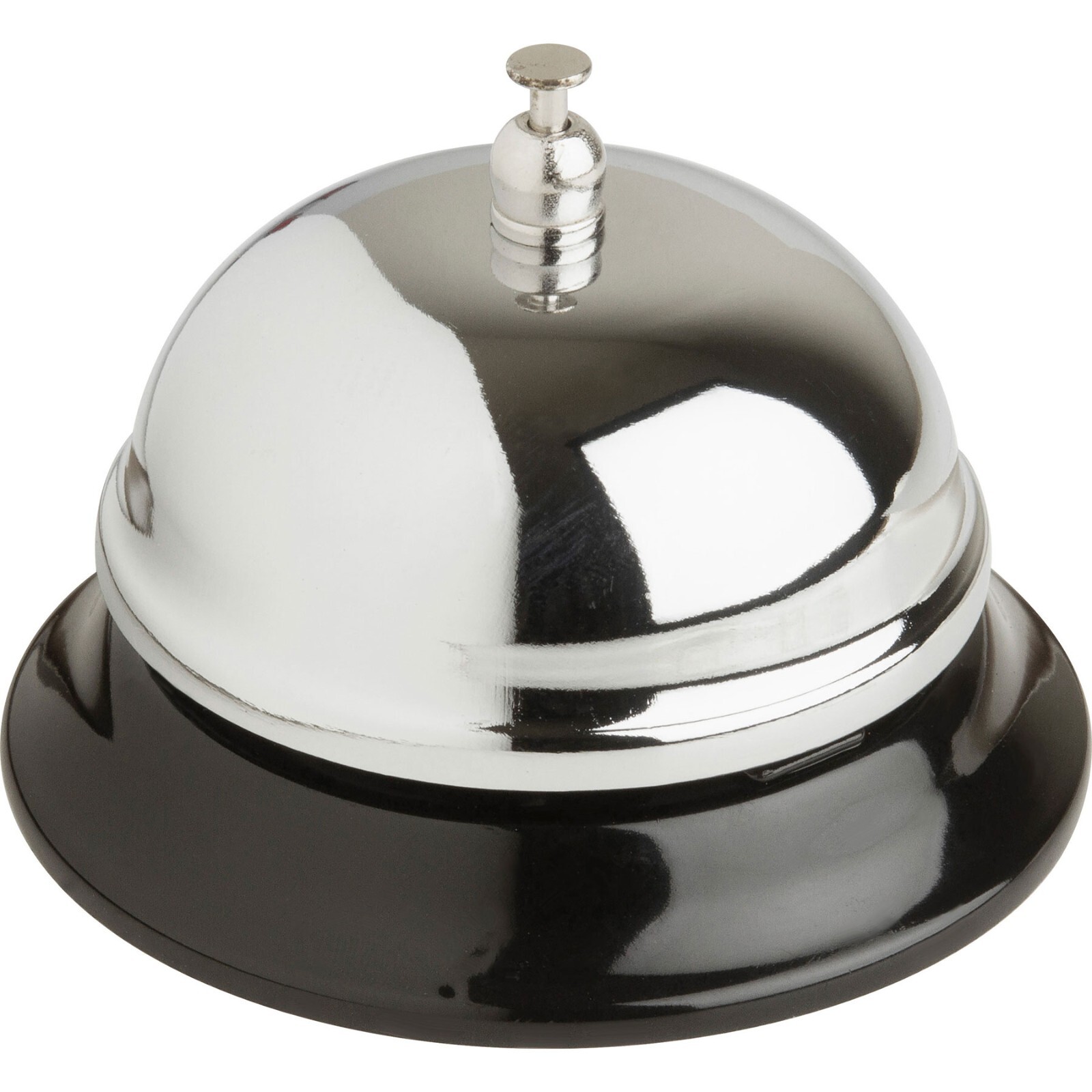 Ring For Service Call Bell, 2.75" Polished Steel Bell & Base
