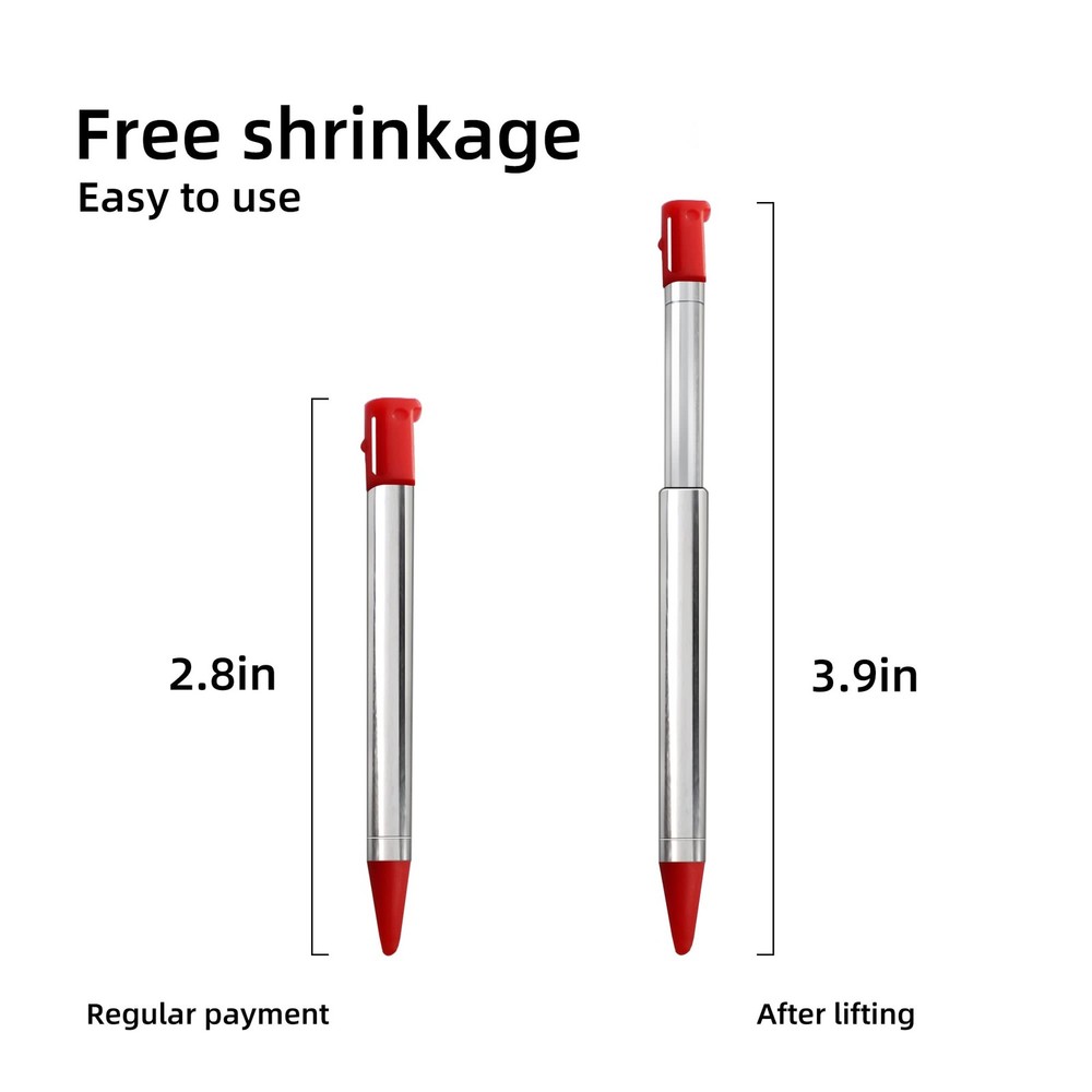 3DS Stylus Pen, Metal Retractable Replacement Compatible with...