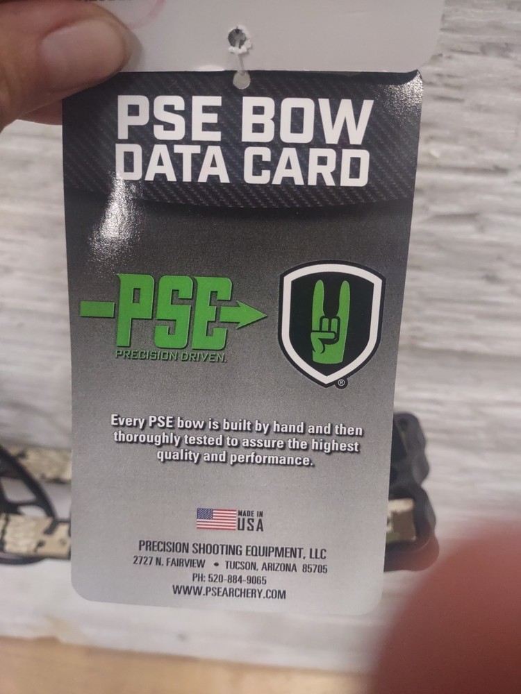 PSE Embark 70# RH BLACK With Subalpine Limbs