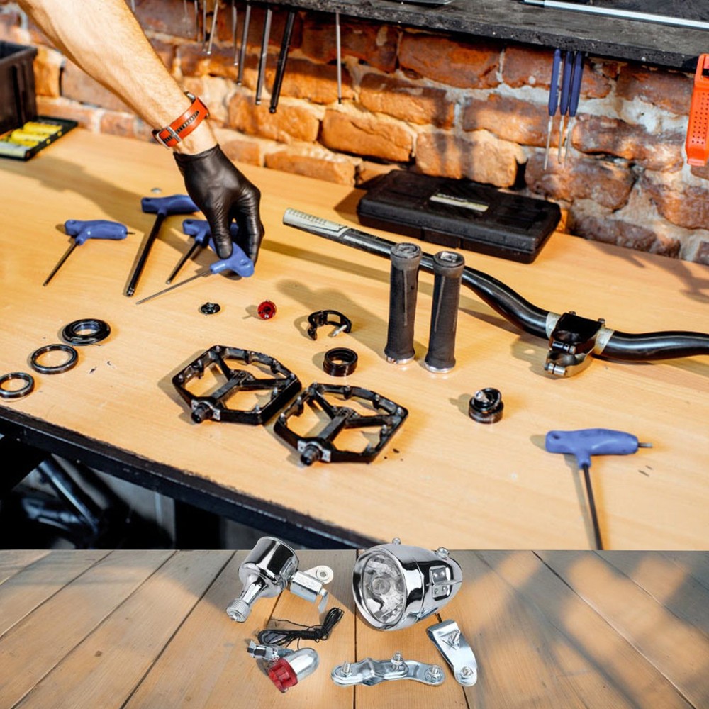 Compact Bicycle Generator Kit for Efficient Lighting Solutions on Bikes