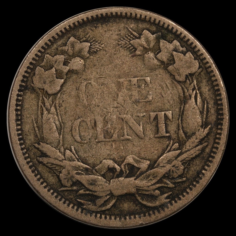 1858 1C Flying Eagle Cent Circulated Coin