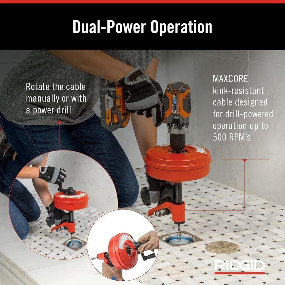 POWER SPIN+ Power Spinner Drain Cleaner