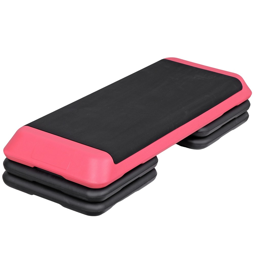 43" Pink Training 4"- 6"- 8" Exercise Aerobic Stepper Workout Step Storage