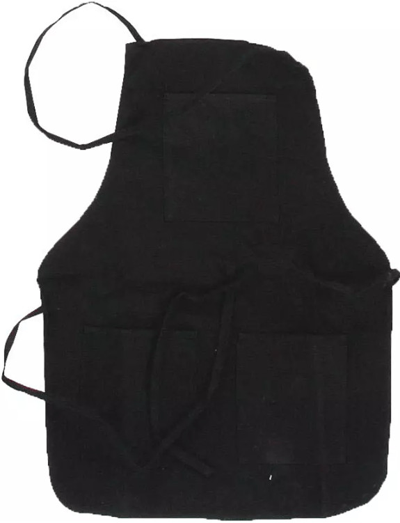 Medium Duty Black Canvas Bib Apron