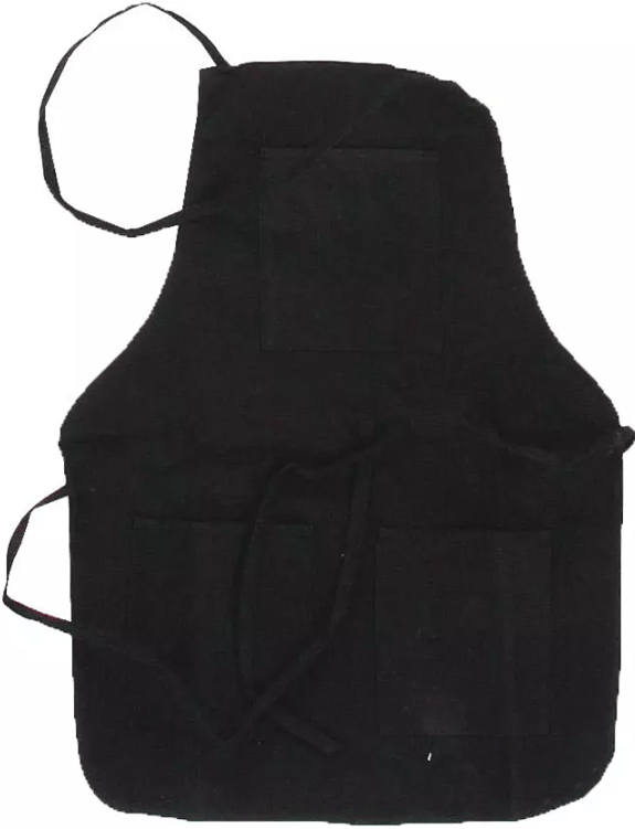 Medium Duty Black Canvas Bib Apron